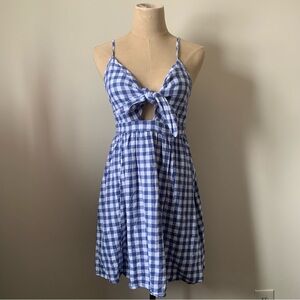Old Navy Fit & Flare Tie-Front Smocked Printed Cami Dress